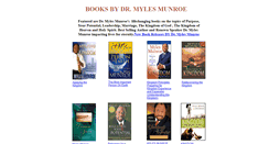 Desktop Screenshot of booksbymylesmunroe.com